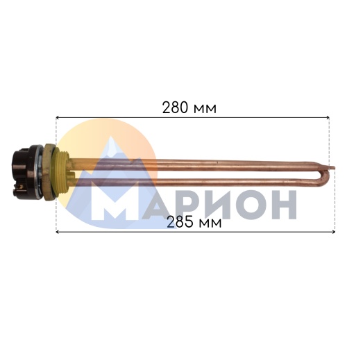 Тэновая группа RDT G1-1/4, L280, под анод M6, 2.5 кВт, 230В, ZPN