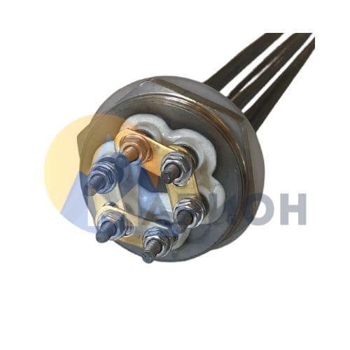 Блок ТЭН-9,0кВт 220В (400мм.) G1 1/2" нерж/нерж JH