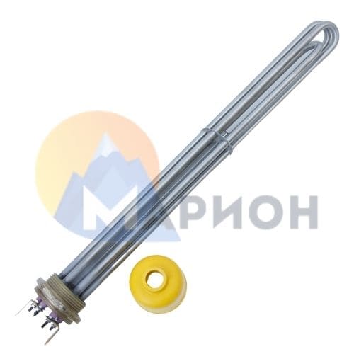 Блок ТЭН-9,0кВт, 220В (400мм.) G2" нерж/латунь (трубка + колпак) HTH