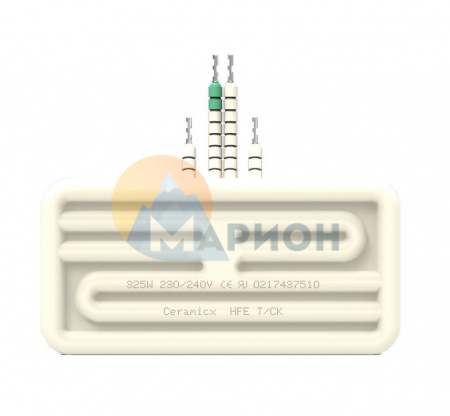Керамический инфракрасный излучатель HFE 0.4 кВт/230 В; 122 × 60 мм; Провод 100 мм; с термопарой